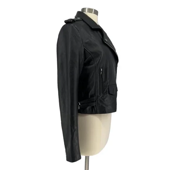 BELLE & BLOOM Just Freinds Leather Moto Jacket M